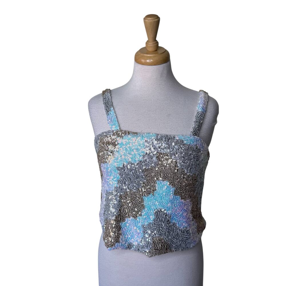 ANTHROPOLOGIE Porridge Tallulah Sequin Tank Size Small NWT - Picture 3 of 8